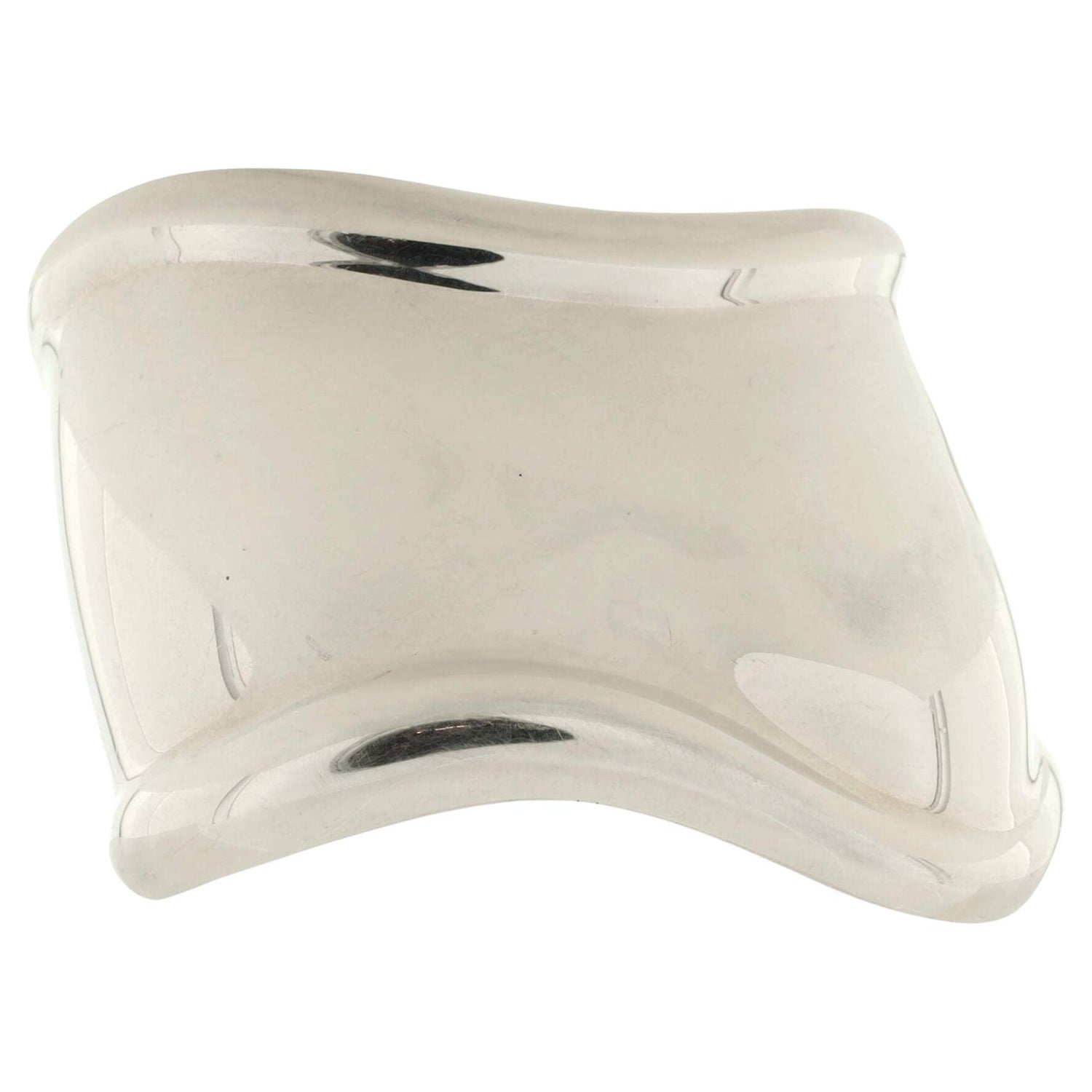 Elsa Peretti Small Bone Cuff Bracelet in Sterling Silver, 43 mm Wide, Size: Large
