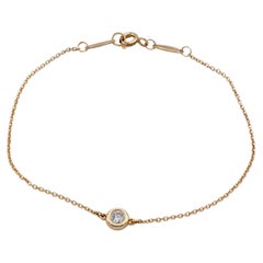 Tiffany & Co. Elsa Peretti Rose Gold natürlichen Diamanten durch die Yard-Armband 