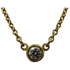 Tiffany & Co. Elsa Peretti, collier By The Yard en or jaune 18 carats avec diamants ronds