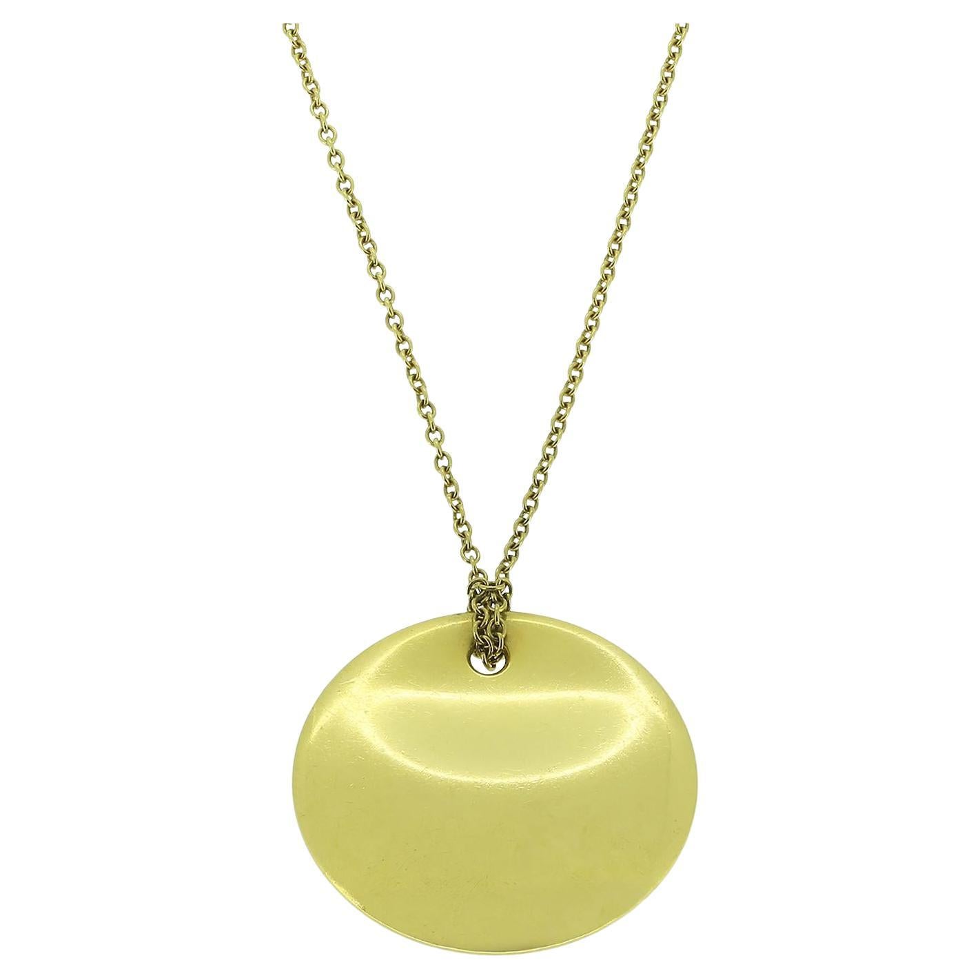 Tiffany & Co. Elsa Peretti Round Pendant Necklace