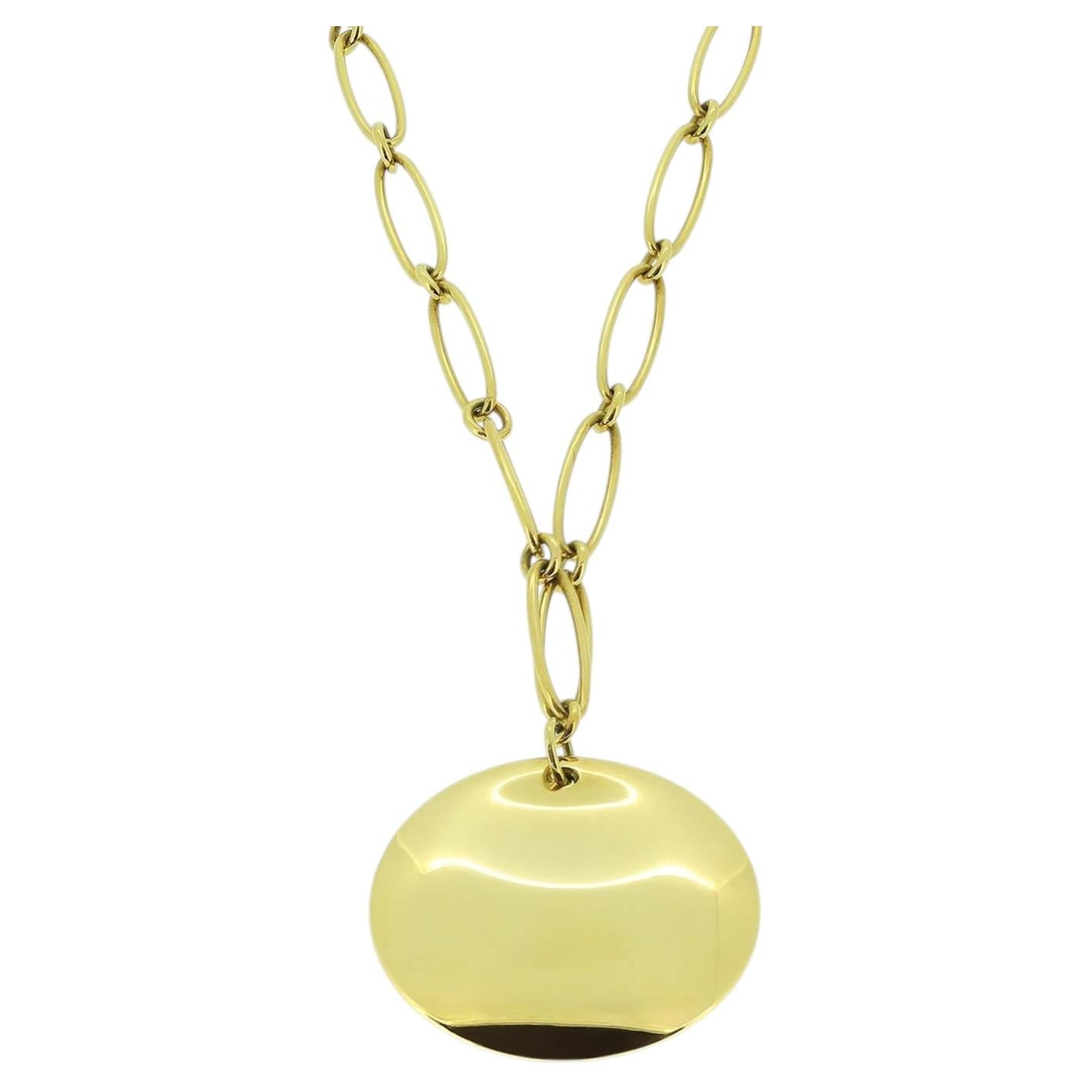 Tiffany & Co. Elsa Peretti Round Pendant Necklace
