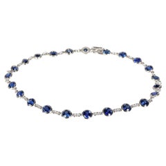 Tiffany & Co. Elsa Peretti Sapphire Color by the Yard Bracelet in Platinum