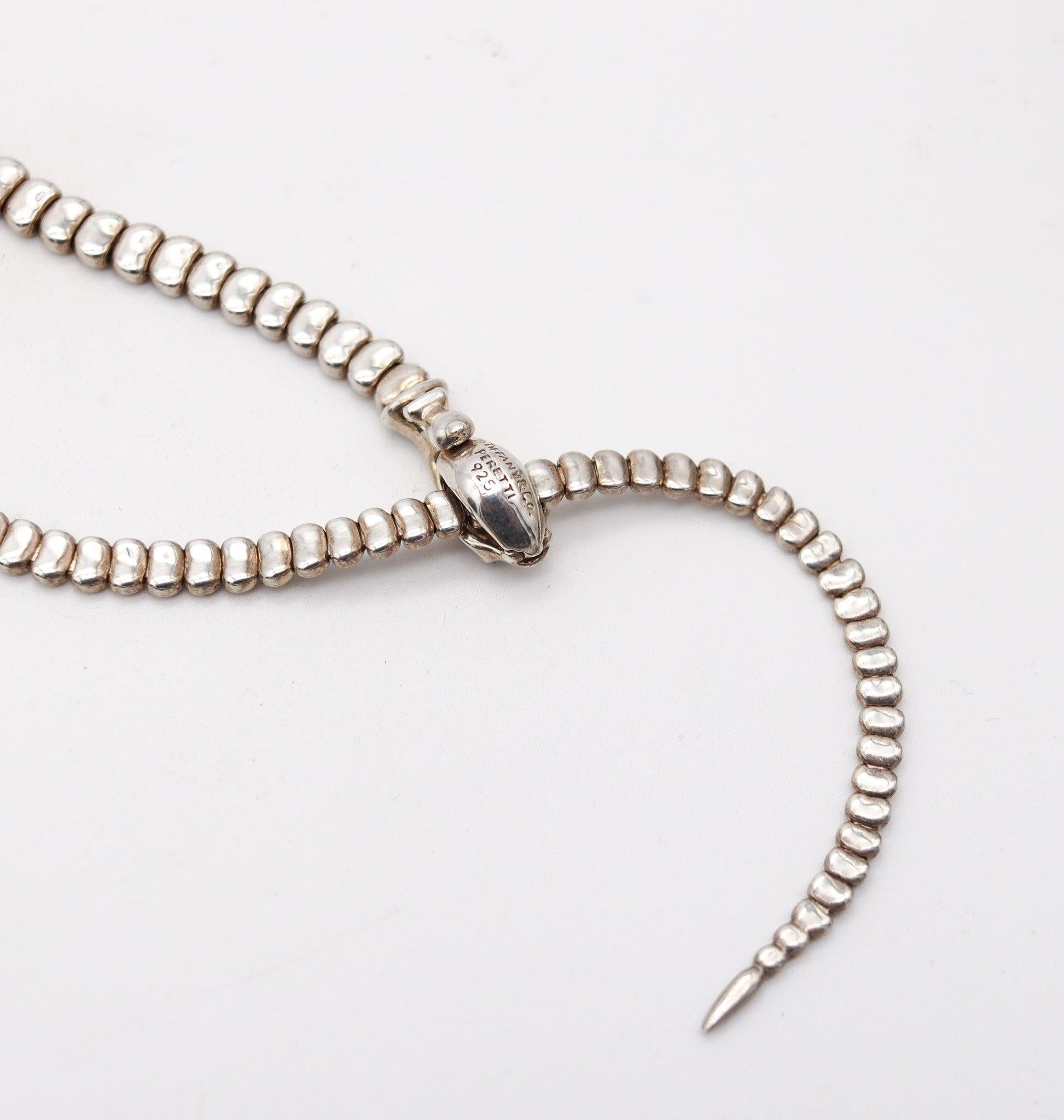 Donna TIFFANY & CO. Elsa Peretti Collana Serpente Scultura in Argento 925 in vendita