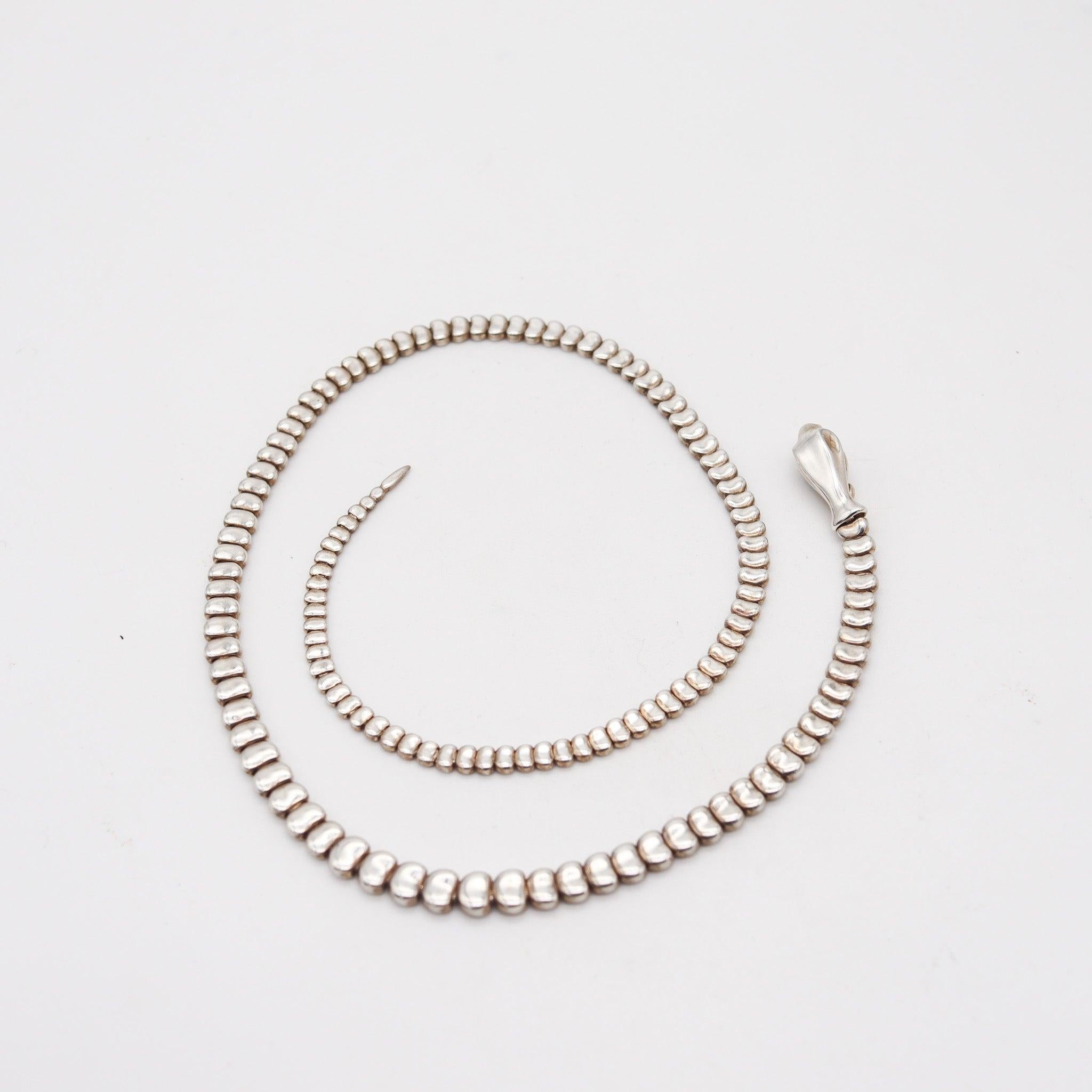 TIFFANY & CO. Elsa Peretti Collana Serpente Scultura in Argento 925 in vendita 2