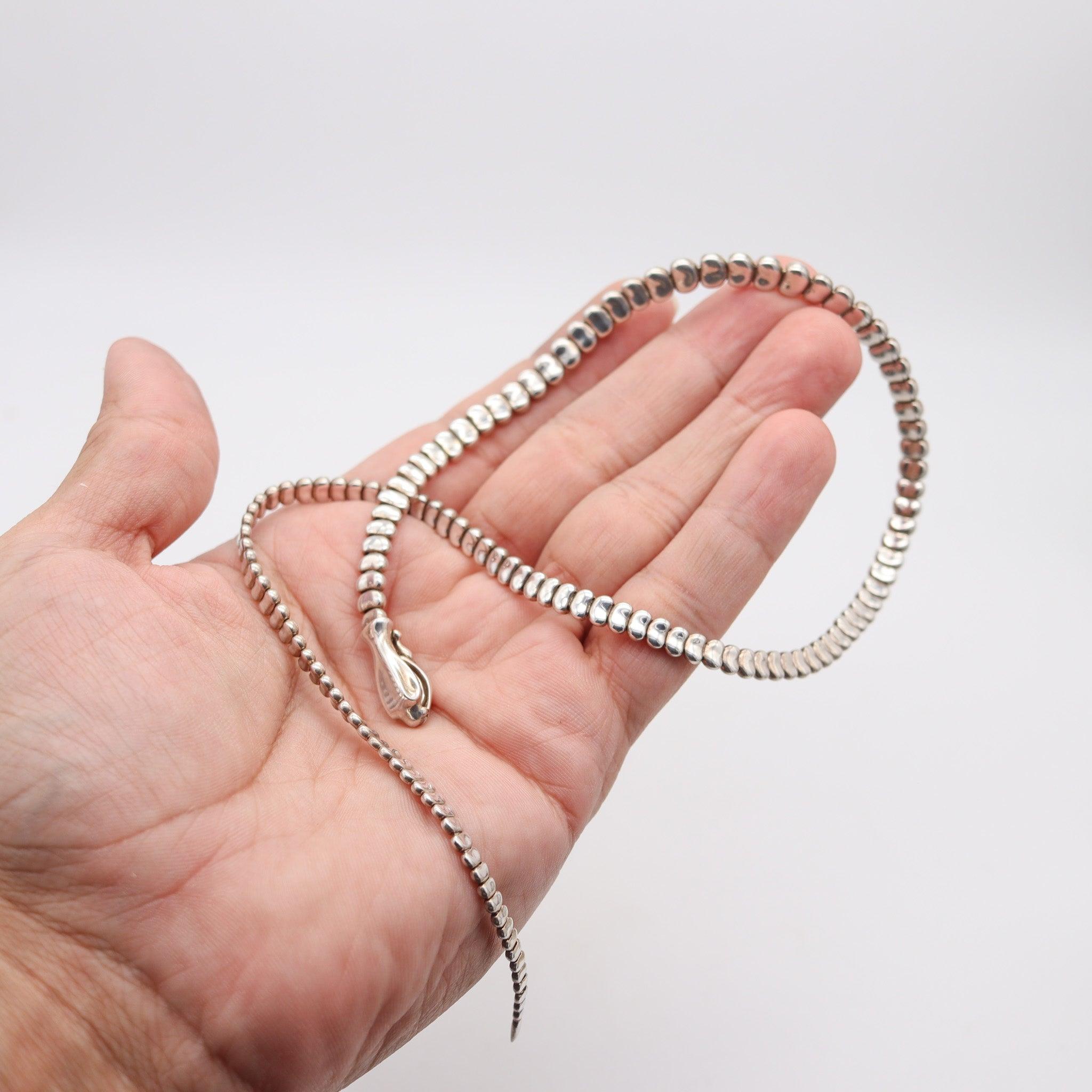 TIFFANY & CO. Elsa Peretti Collana Serpente Scultura in Argento 925 in vendita 3