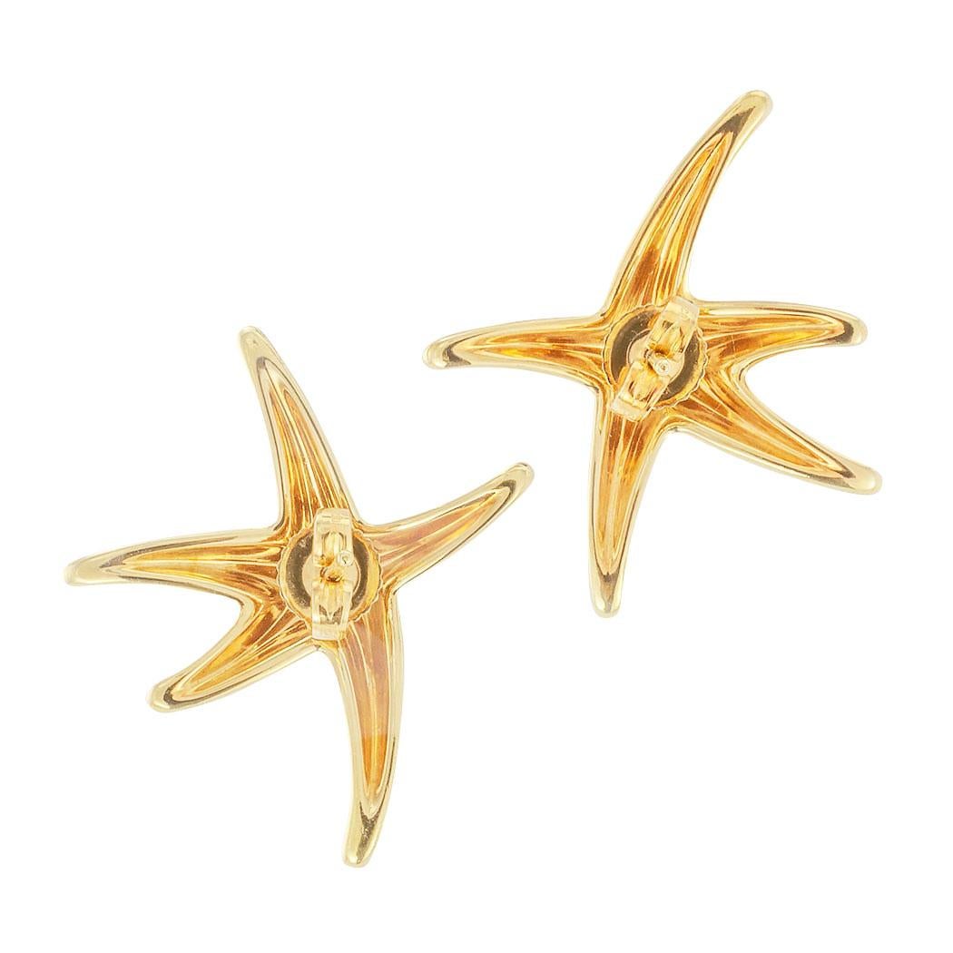 Women's Tiffany & Co. Elsa Peretti Sea Star Yellow Gold Earrings