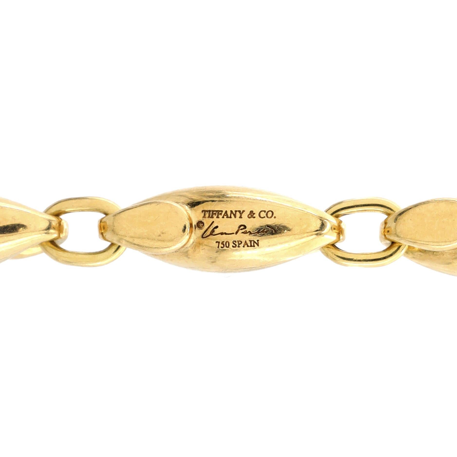 Women's Tiffany & Co. Elsa Peretti Seahorse Link Bracelet 18k Yellow Gold