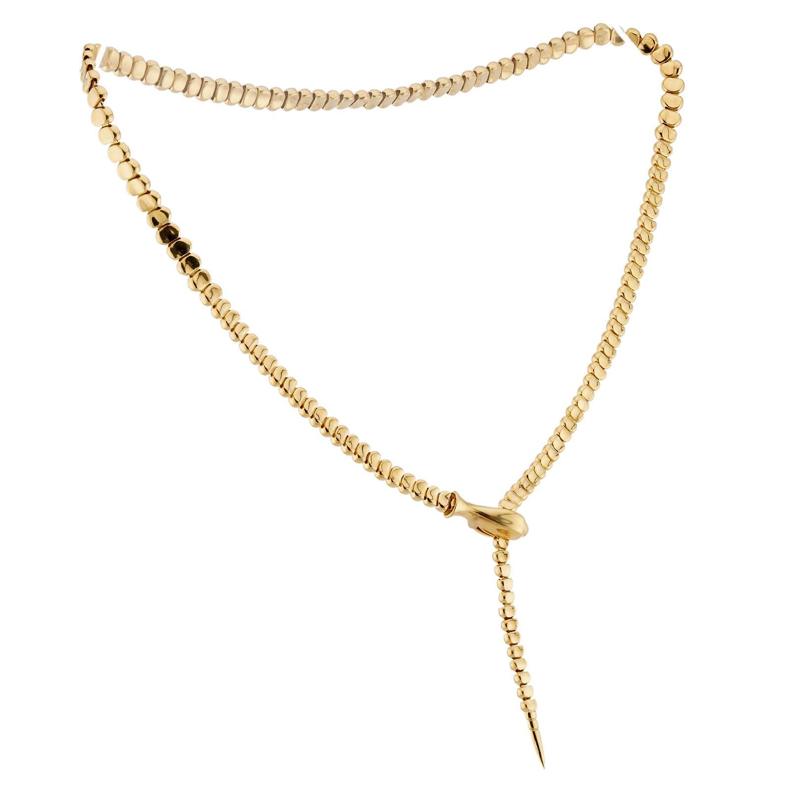 TIFFANY & CO. Collar Elsa Peretti Serpenti Serpiente Oro Amarillo 18k 3