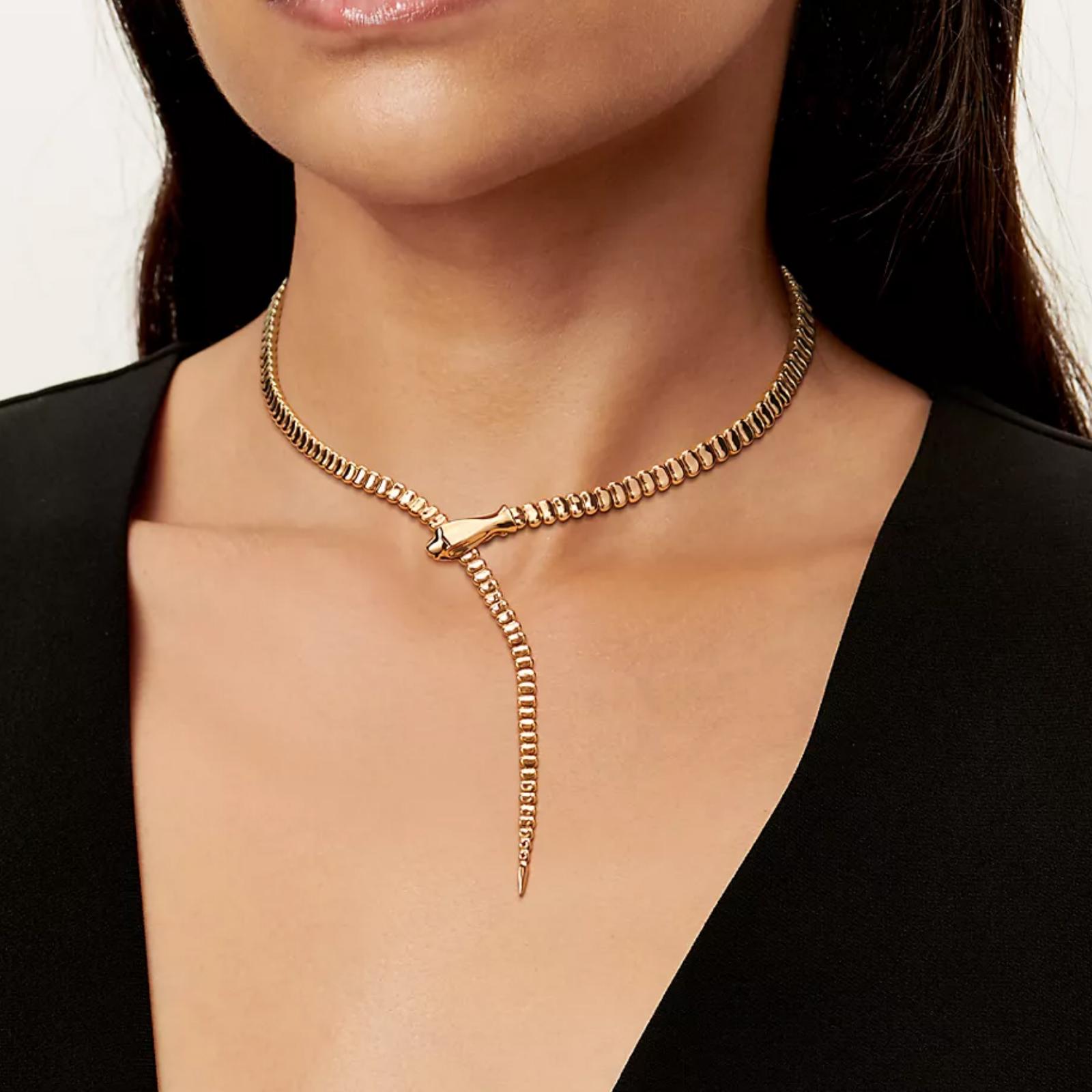 TIFFANY & CO. Collar Elsa Peretti Serpenti Serpiente Oro Amarillo 18k 5