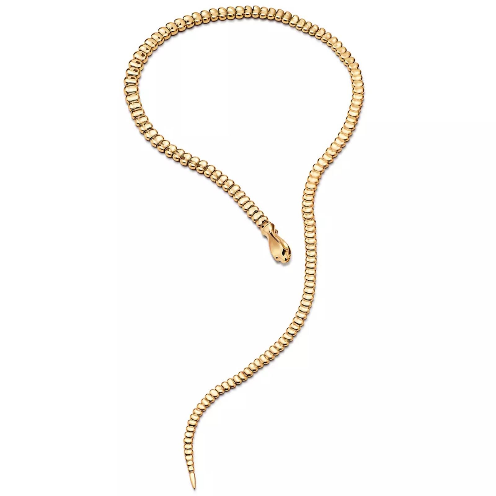 TIFFANY & CO. Collar Elsa Peretti Serpenti Serpiente Oro Amarillo 18k 6