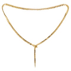 TIFFANY & CO. Elsa Peretti Serpenti Schlange Halskette aus 18 Karat Gelbgold mit Schlange 