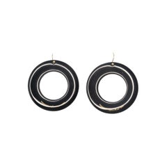 Tiffany & Co. Elsa Peretti Sevillana Black Lacquer Earrings