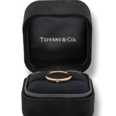 Tiffany & Co. Elsa Peretti Single Diamond Band Ring in 18K Rose Gold
