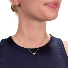 Tiffany & Co. Elsa Peretti Small 'Bean' Sterling Silver Pendant Necklace