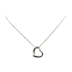 Tiffany & Co. Elsa Peretti Small Sterling Silver Heart Necklace