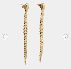 Tiffany & Co. Orecchini a goccia con serpente di Elsa Peretti in oro giallo 18 carati