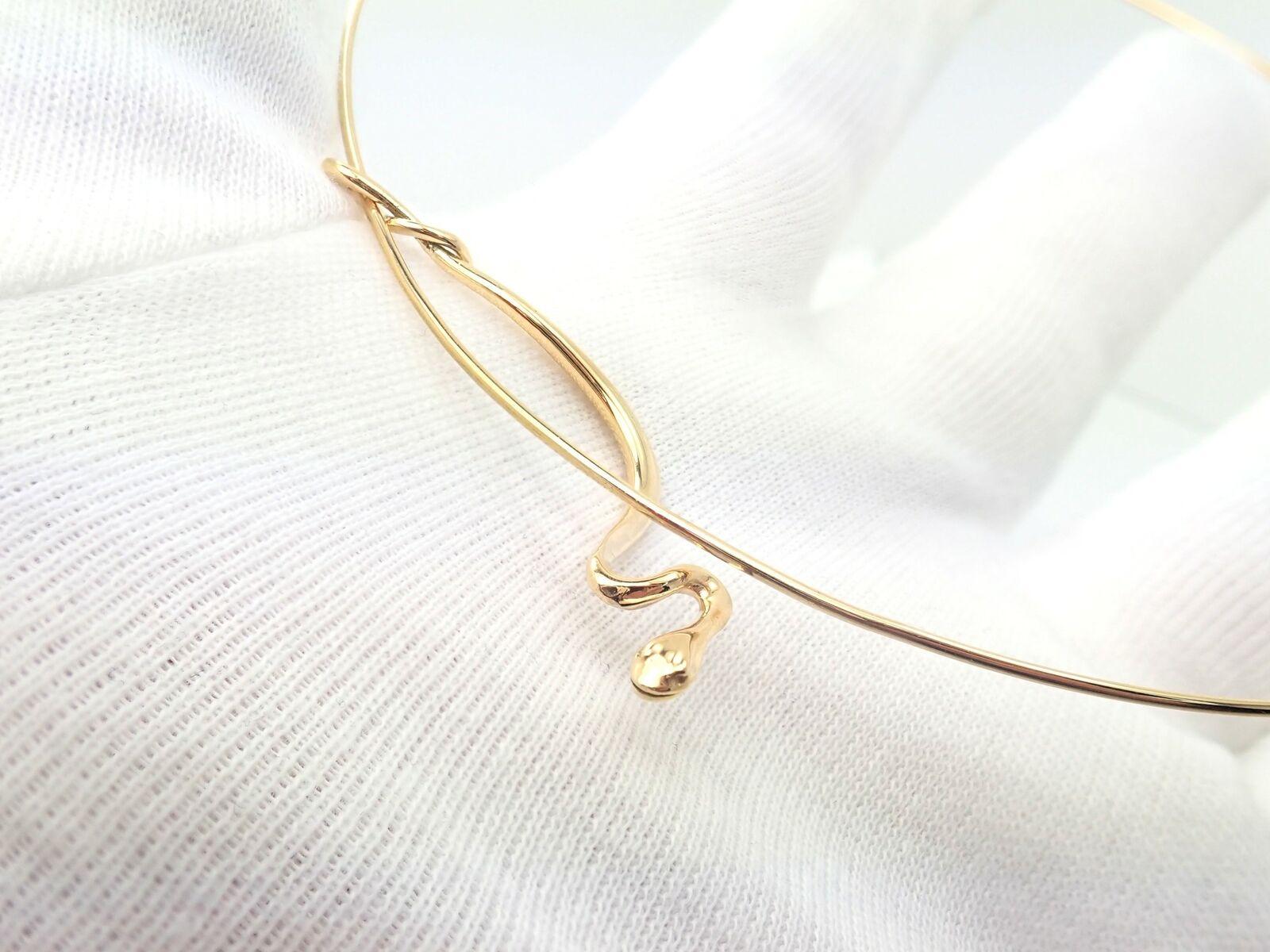 Tiffany & Co Elsa Peretti Snake Yellow Gold Collar Necklace 1
