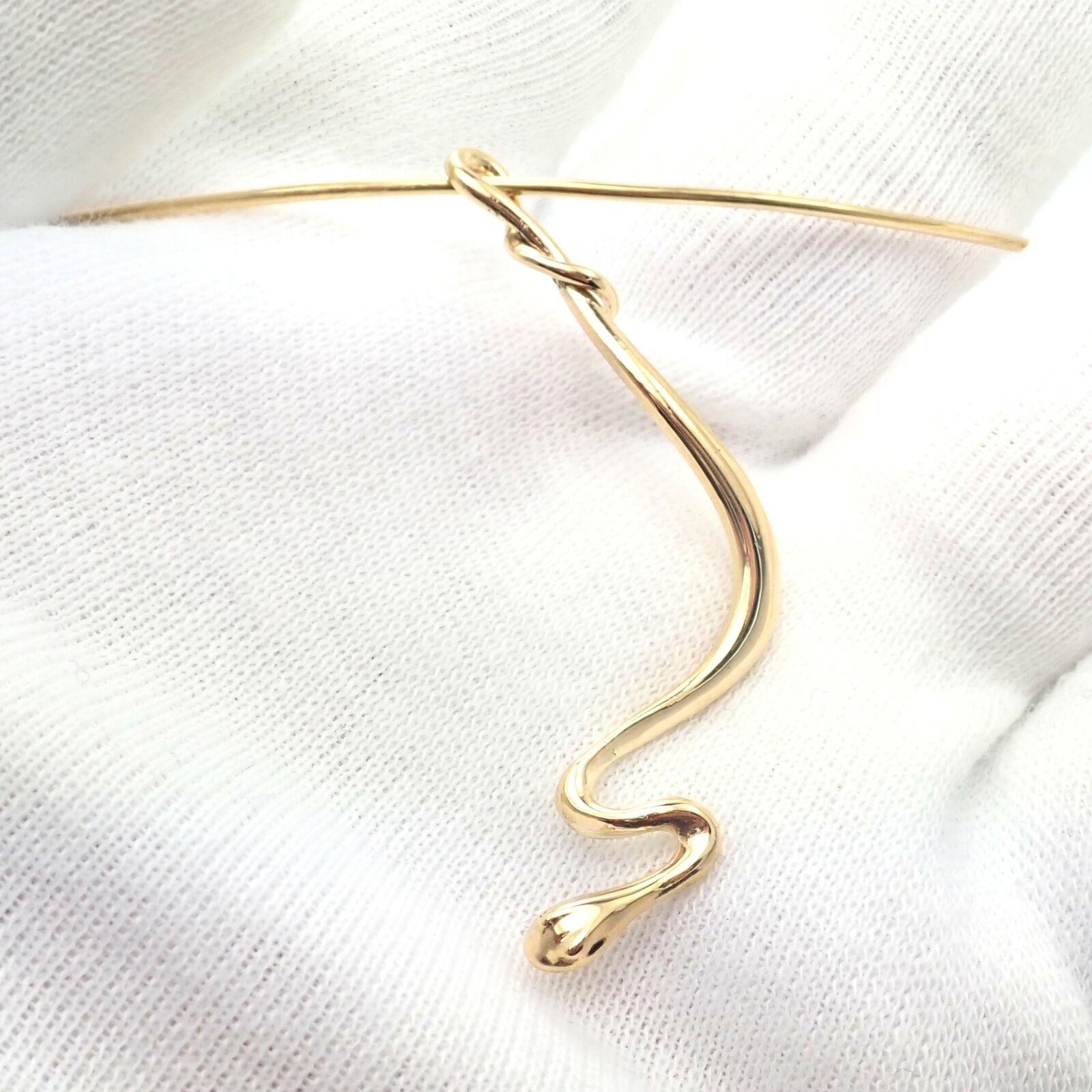 Tiffany & Co Elsa Peretti Snake Yellow Gold Collar Necklace 2