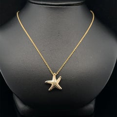 Tiffany & Co. Elsa Peretti Espagne Diamant Etoile Poisson Pendentif Chaîne 16