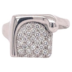 Tiffany & Co. Elsa Peretti Square Ring Platinum