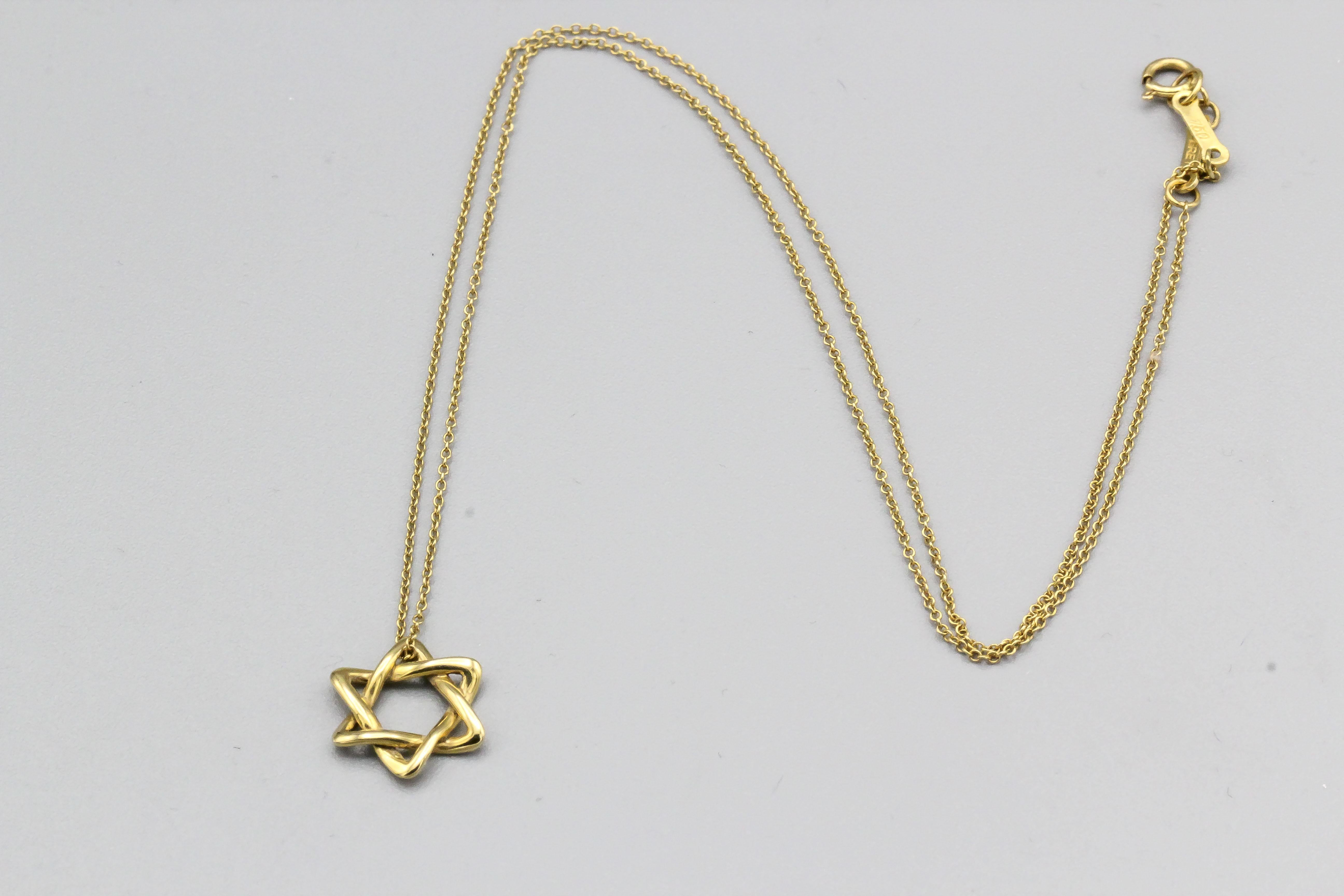 elsa peretti star of david necklace