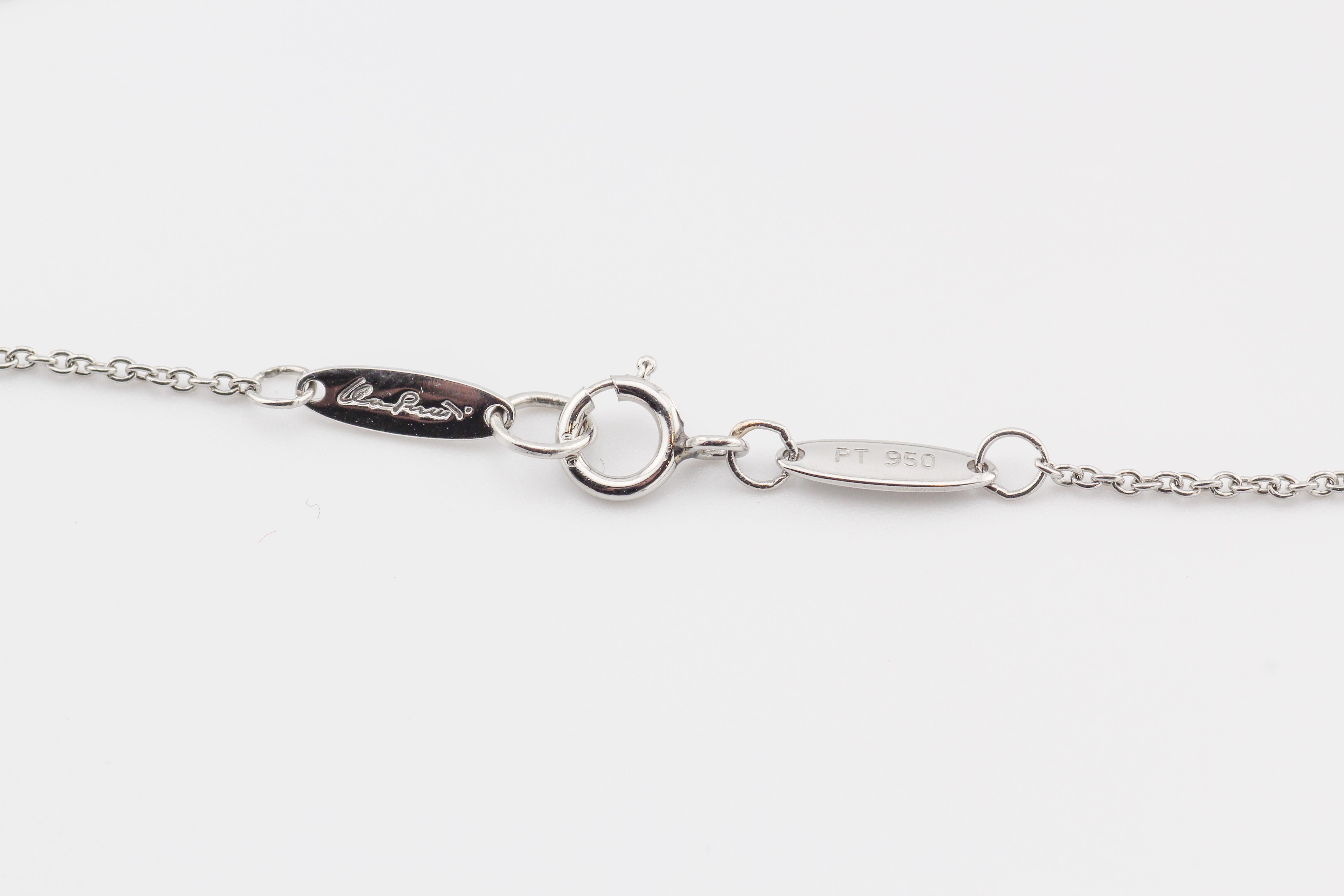 Tiffany & Co. Elsa Peretti Star of David Platinum Small (12 mm) Necklace Pendant In Good Condition In Bellmore, NY
