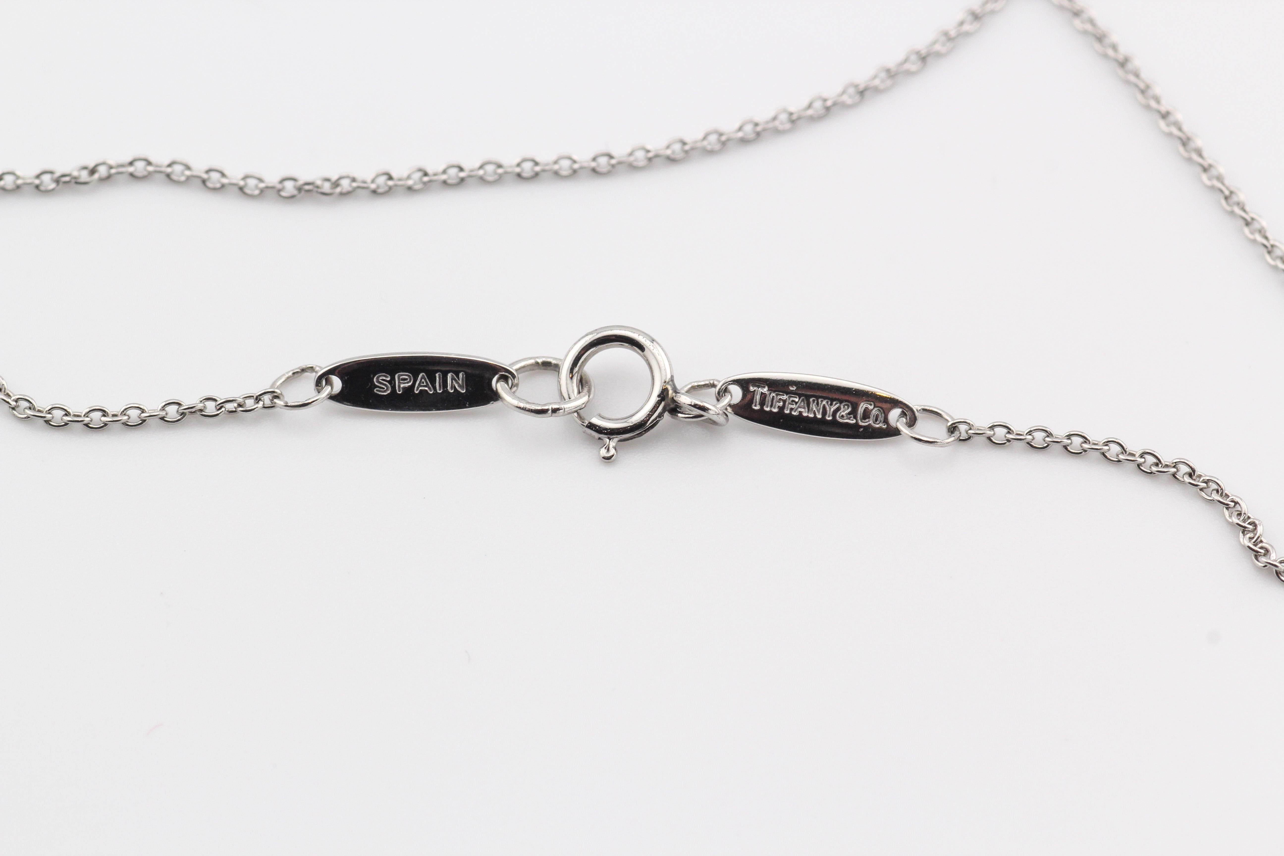 Women's or Men's Tiffany & Co. Elsa Peretti Star of David Platinum Small (12 mm) Necklace Pendant