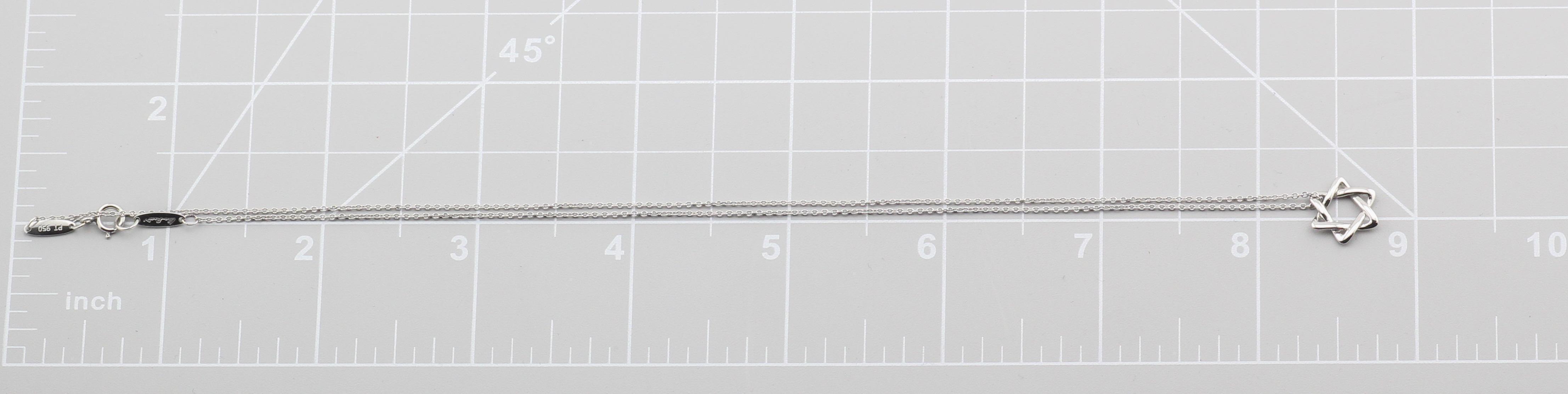 Tiffany & Co. Elsa Peretti Star of David Platinum Small (12 mm) Necklace Pendant 2