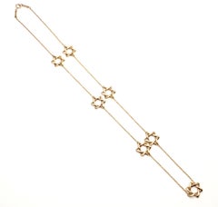 Tiffany & Co. Elsa Peretti Star of David Yellow Gold Necklace