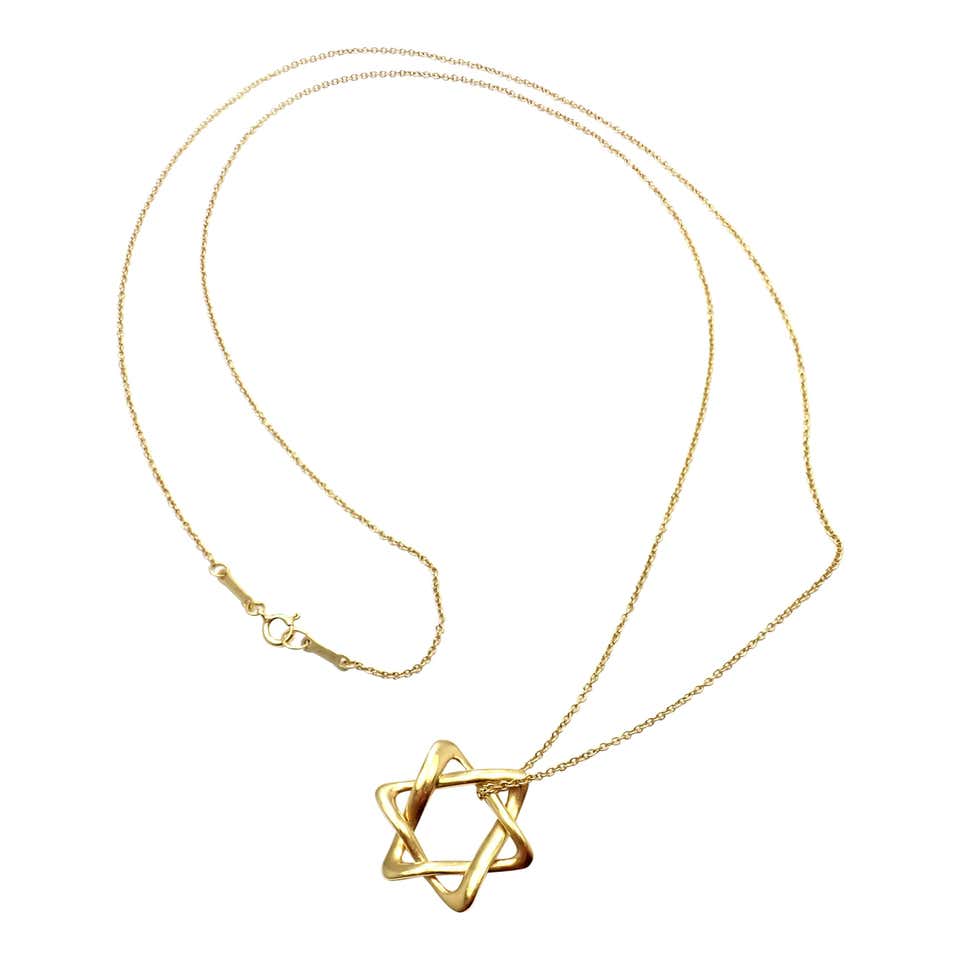 Elsa peretti star of david necklace Clearance