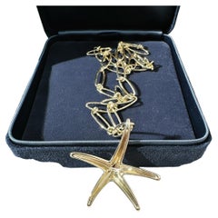 Tiffany & Co. Elsa Peretti Starfish 18K Gold Pendant Necklace