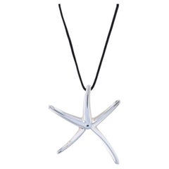 Tiffany & Co. Elsa Peretti Starfish Necklace 15 1/2" Sterling925 Ocean Beach Sea