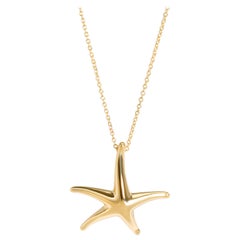 Tiffany & Co. Elsa Peretti Starfish Necklace in 18 Karat Yellow Gold