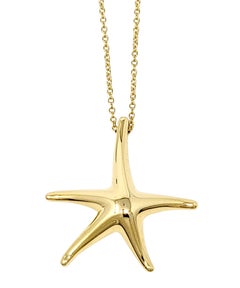 Tiffany & Co. Collana con ciondolo a forma di stella marina di Elsa Peretti in oro giallo 18 carati