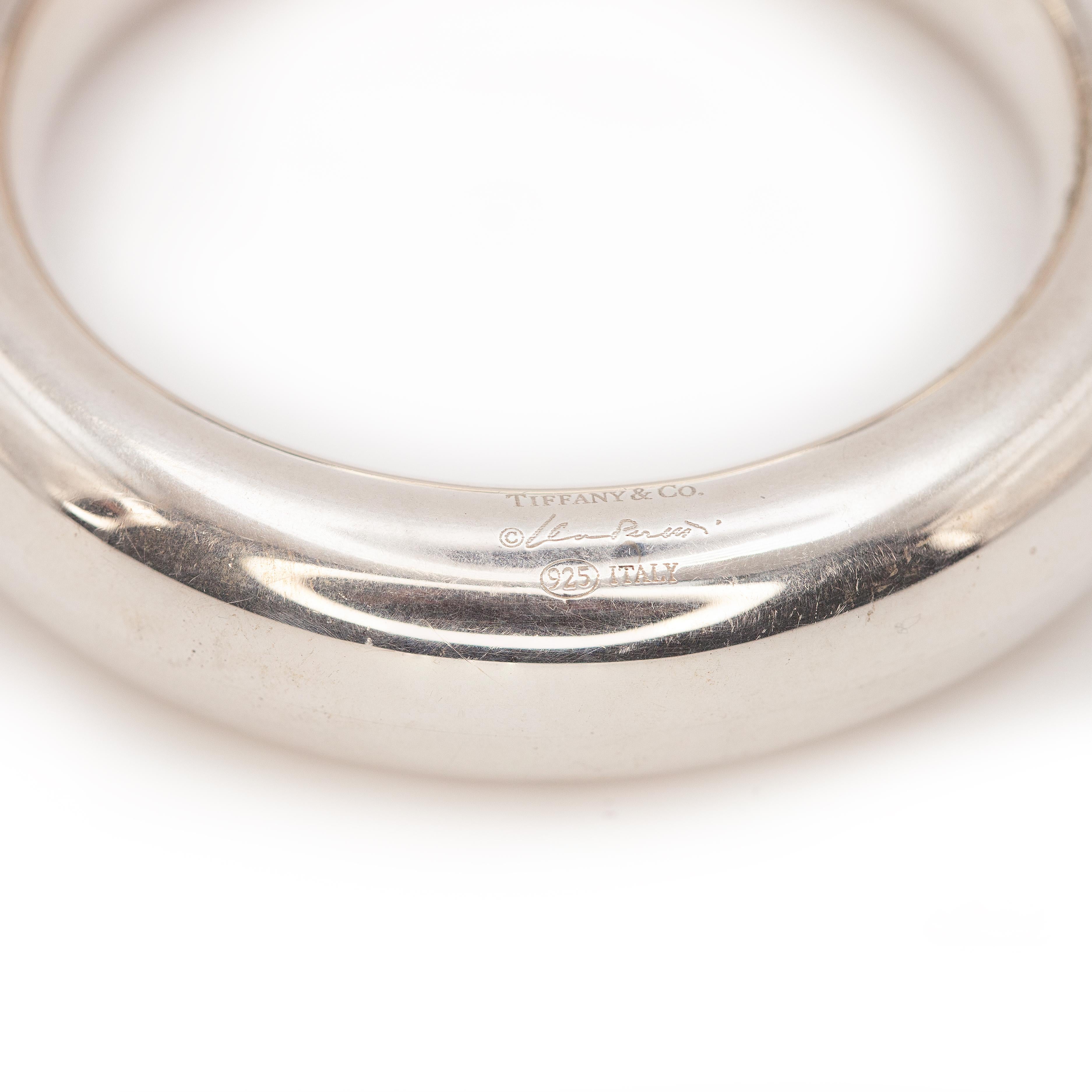 Femenino o masculino Tiffany & Co Elsa Peretti Sterling Doughnut Bangle en venta