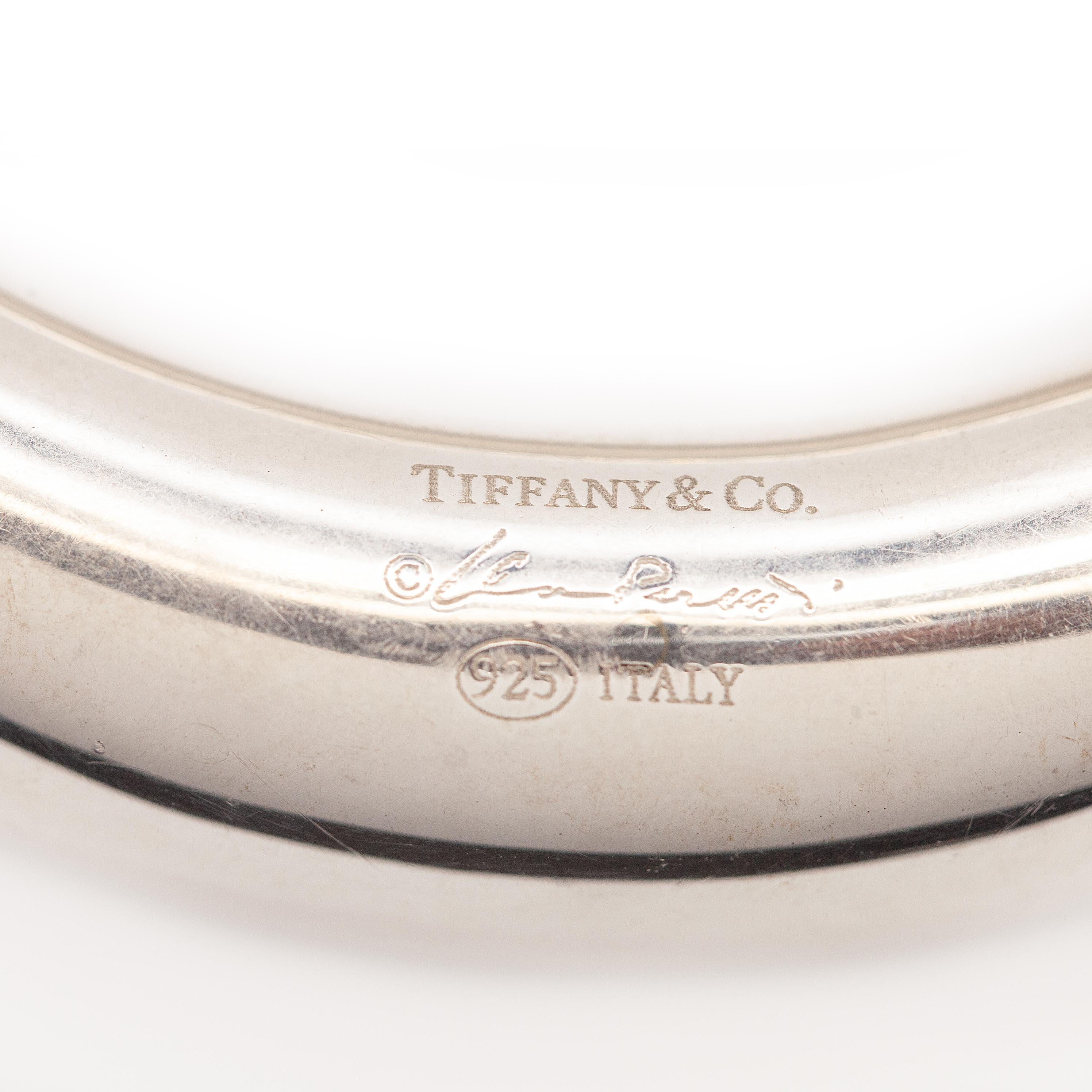 Tiffany & Co Elsa Peretti Sterling Doughnut Bangle en venta 1