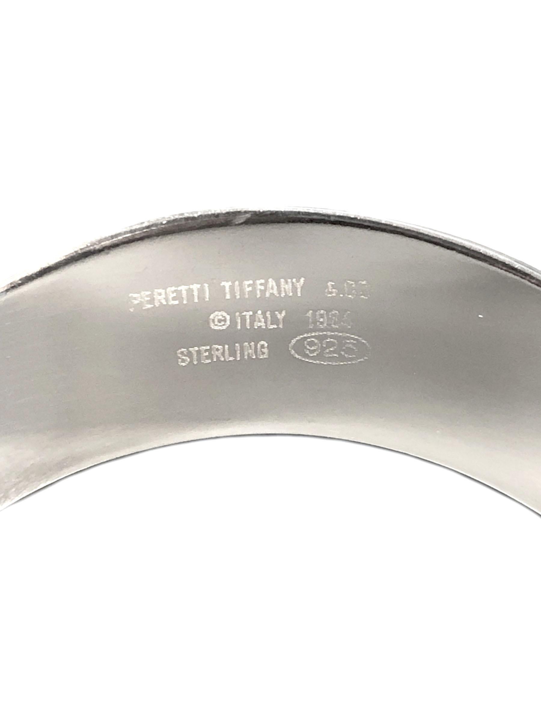 Women's or Men's Tiffany & Co. Elsa Peretti Sterling Open Center Cuff Bracelet