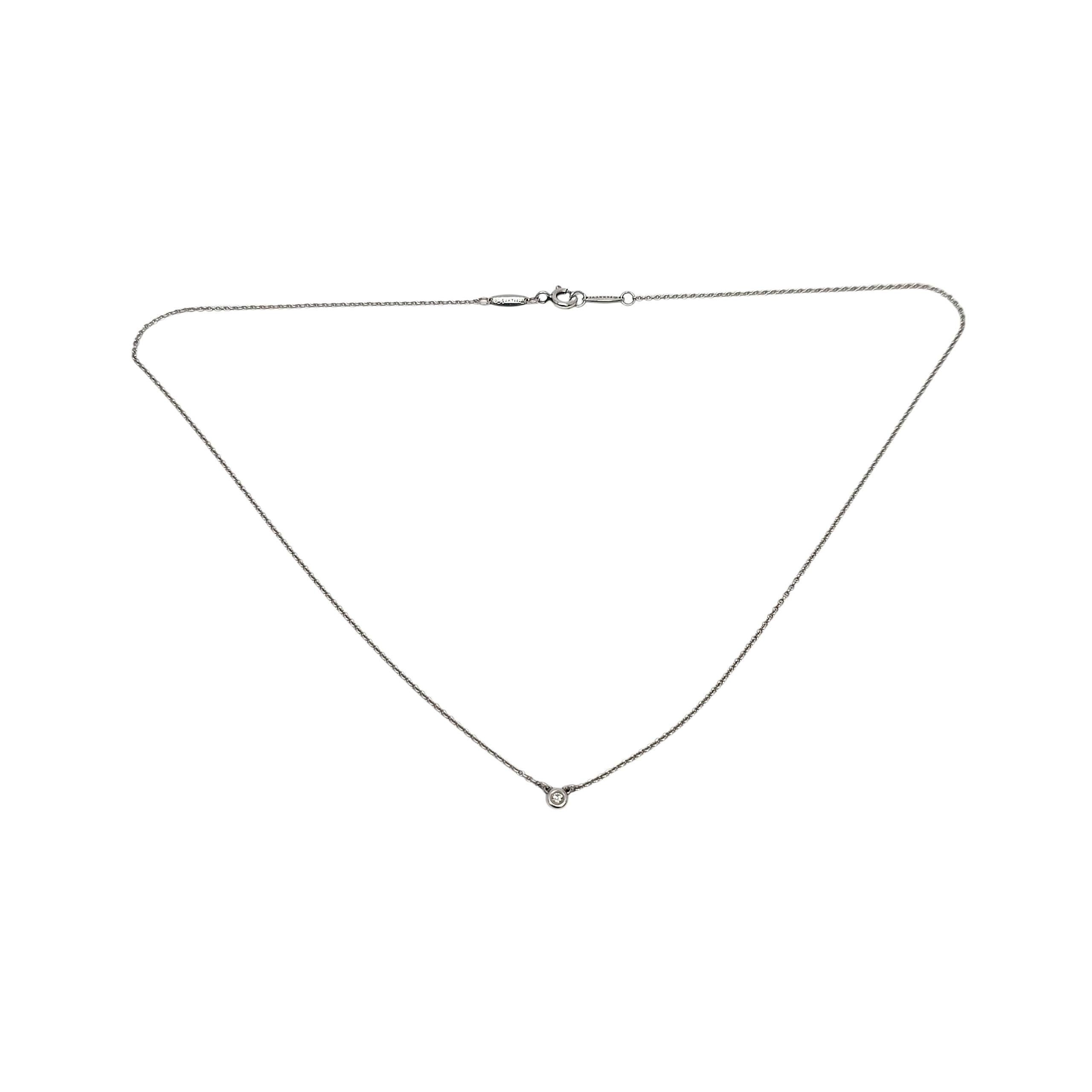 Taglio rotondo Tiffany & Co. Elsa Peretti for Tiffany & Co. in argento 925, con un diamante singolo di 0,03ct. in vendita