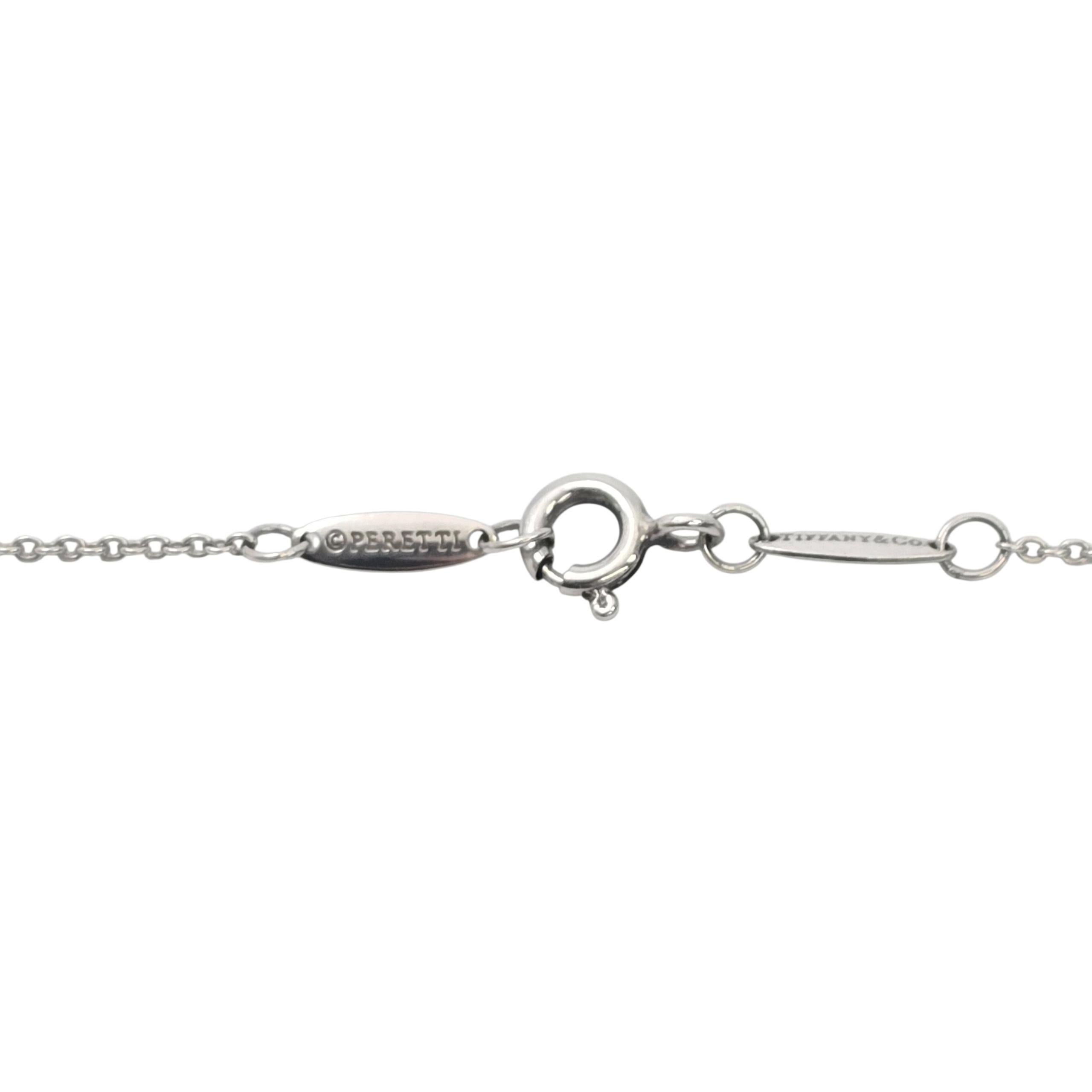 Tiffany & Co. Elsa Peretti for Tiffany & Co. in argento 925, con un diamante singolo di 0,03ct. in vendita 1