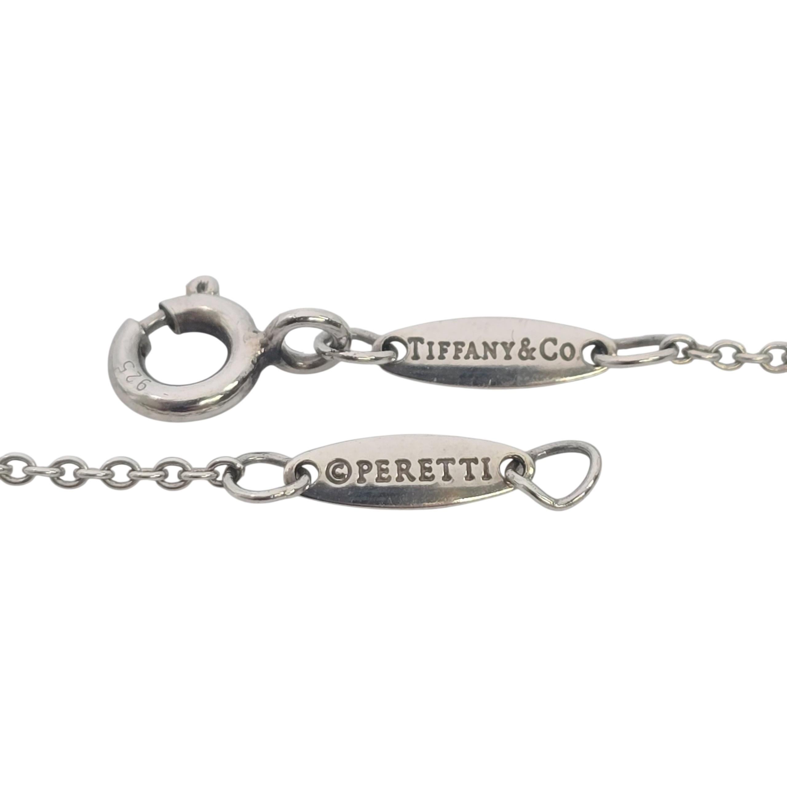 Tiffany & Co. Elsa Peretti for Tiffany & Co. in argento 925, con un diamante singolo di 0,03ct. in vendita 2