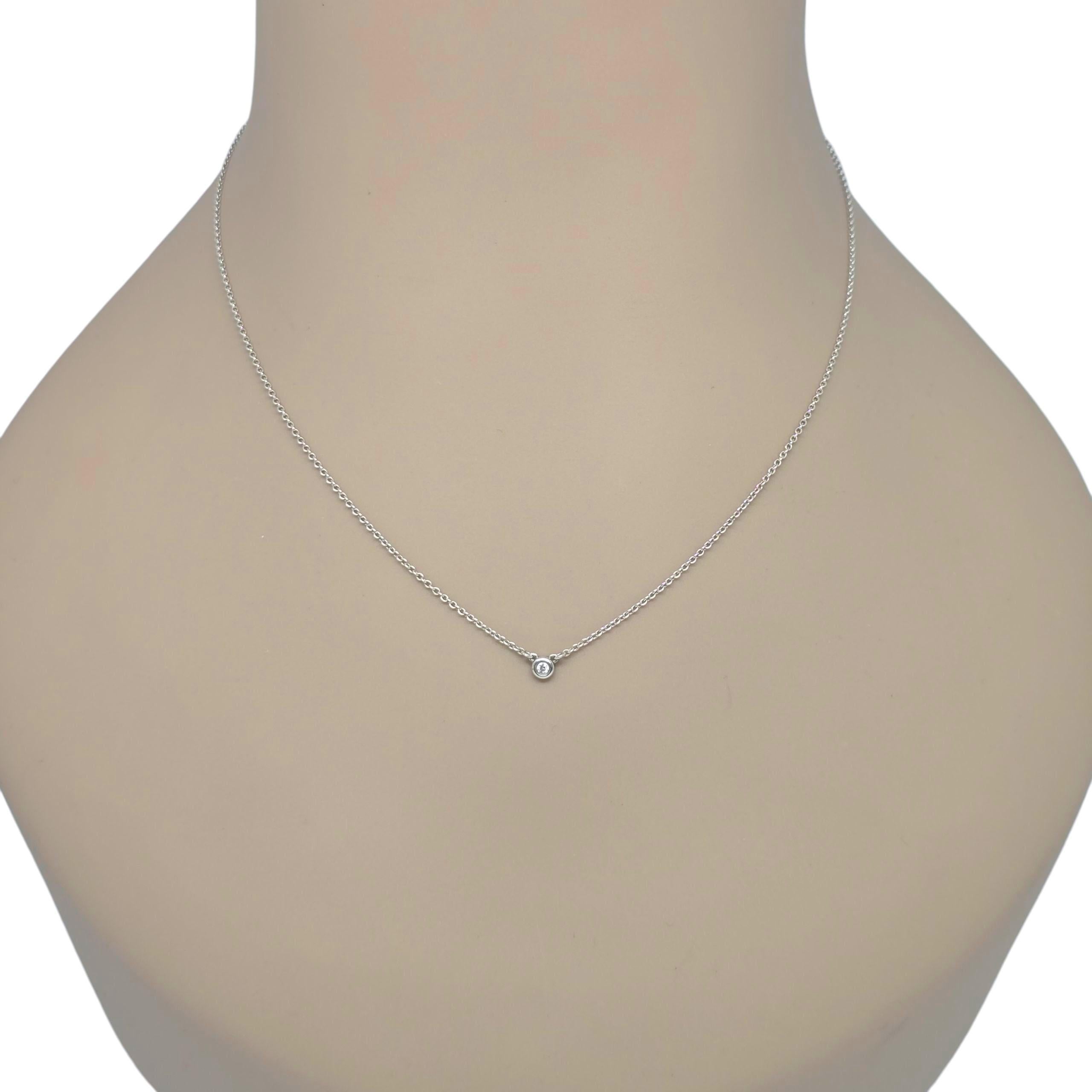 Tiffany & Co. Elsa Peretti for Tiffany & Co. in argento 925, con un diamante singolo di 0,03ct. in vendita 4