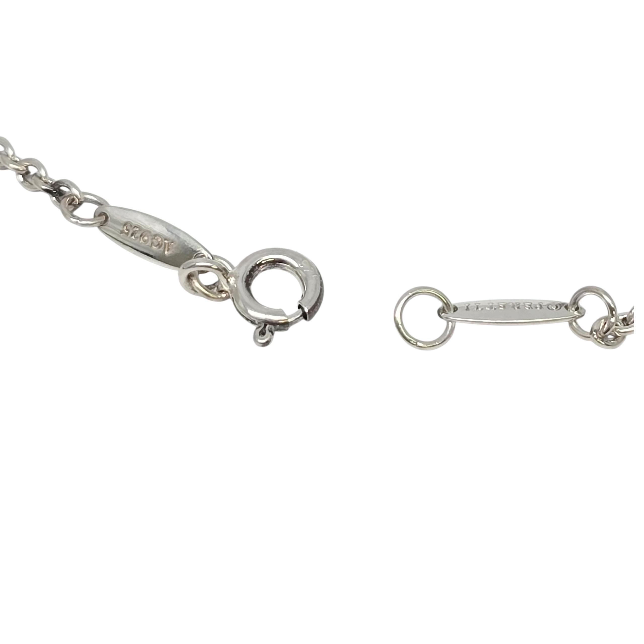 Tiffany & Co. Elsa Peretti for Tiffany & Co. in argento sterling 11mm Bracciale a cuore aperto #22549 in vendita 2