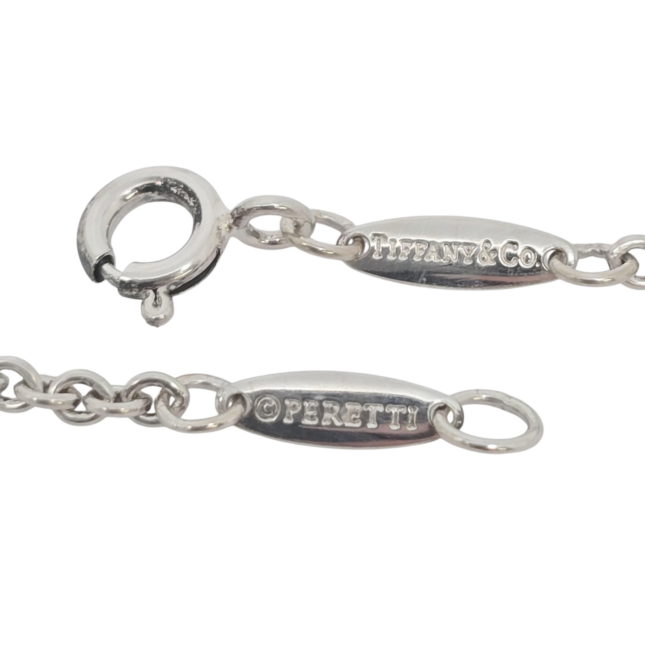 Tiffany & Co. Elsa Peretti for Tiffany & Co. in argento sterling 11mm Bracciale a cuore aperto #22549 in vendita 3