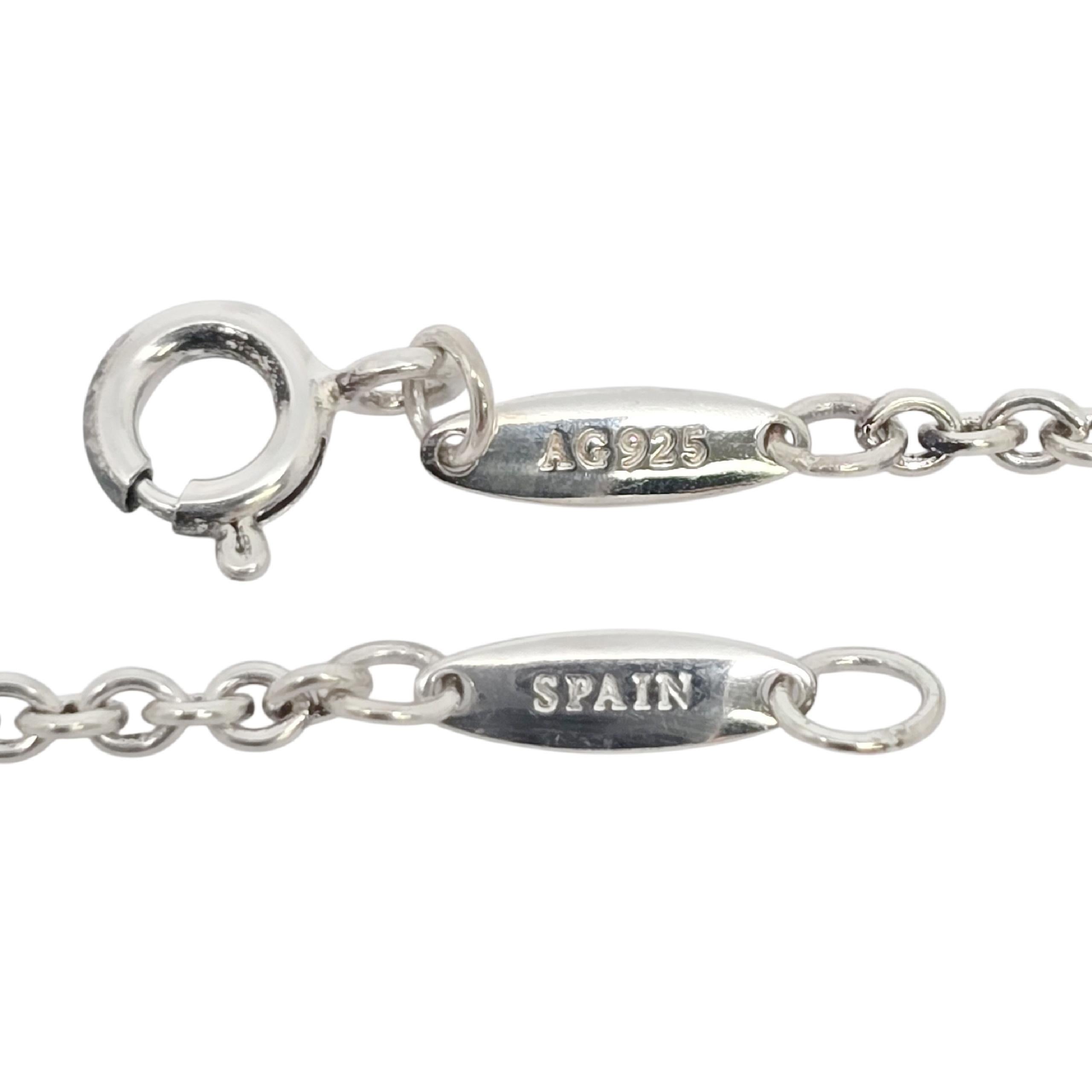Tiffany & Co. Elsa Peretti for Tiffany & Co. in argento sterling 11mm Bracciale a cuore aperto #22549 in vendita 4
