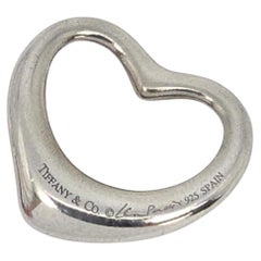 Tiffany & Co Elsa Peretti Sterling Silver 27mm Open Heart Pendant #22456