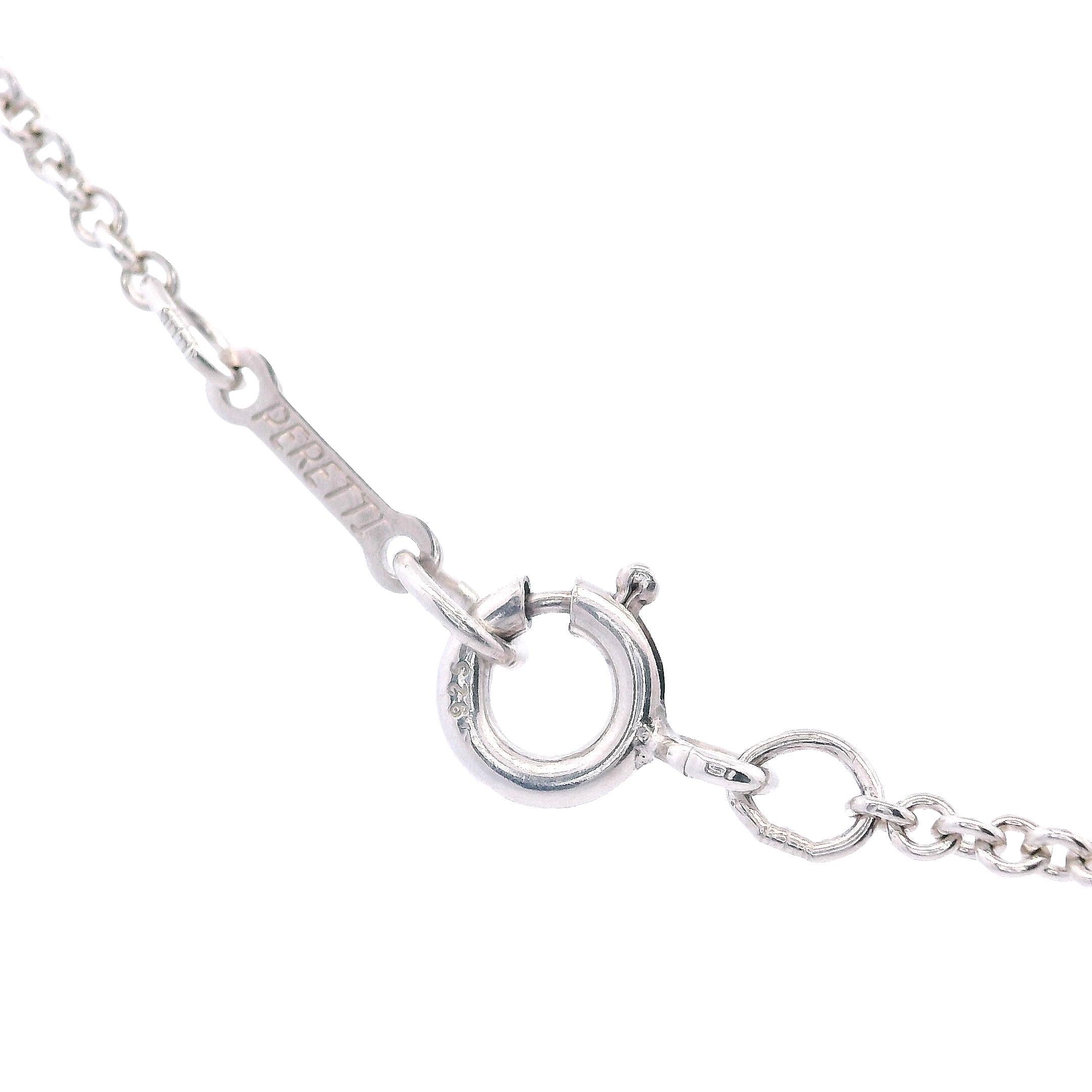 Tiffany & Co. Elsa Peretti - Ciondolo a 3 fagioli in argento sterling - Collana da 16 pollici in vendita 6