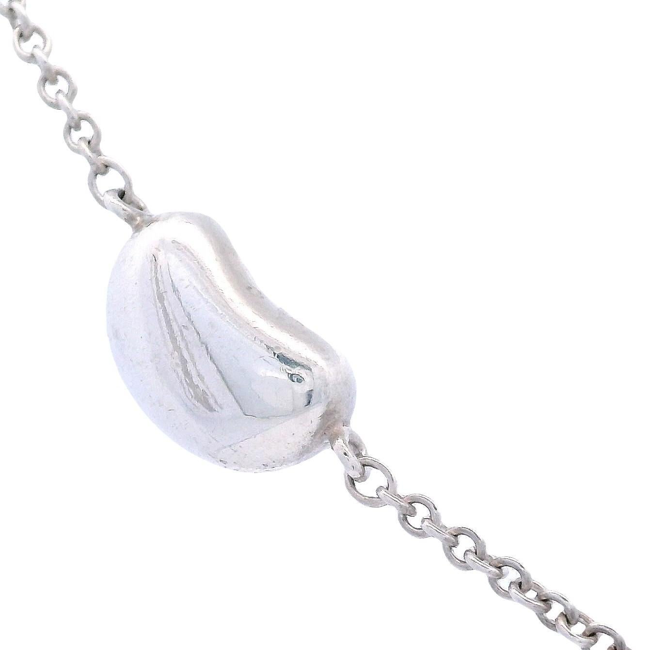 Tiffany & Co. Elsa Peretti - Ciondolo a 3 fagioli in argento sterling - Collana da 16 pollici in vendita 3