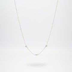 Tiffany & Co. Elsa Peretti Sterling Silver 3 Bean Pendant 16" Necklace