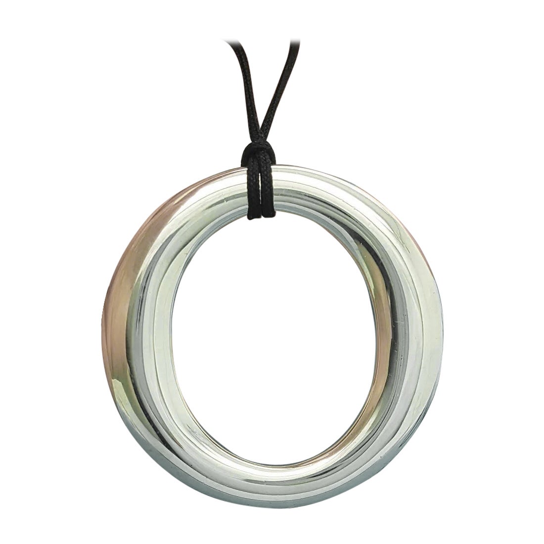 TIFFANY & Co. Collier avec pendentif Sevillana de 50 mm en argent Sterling Elsa Peretti XL en vente