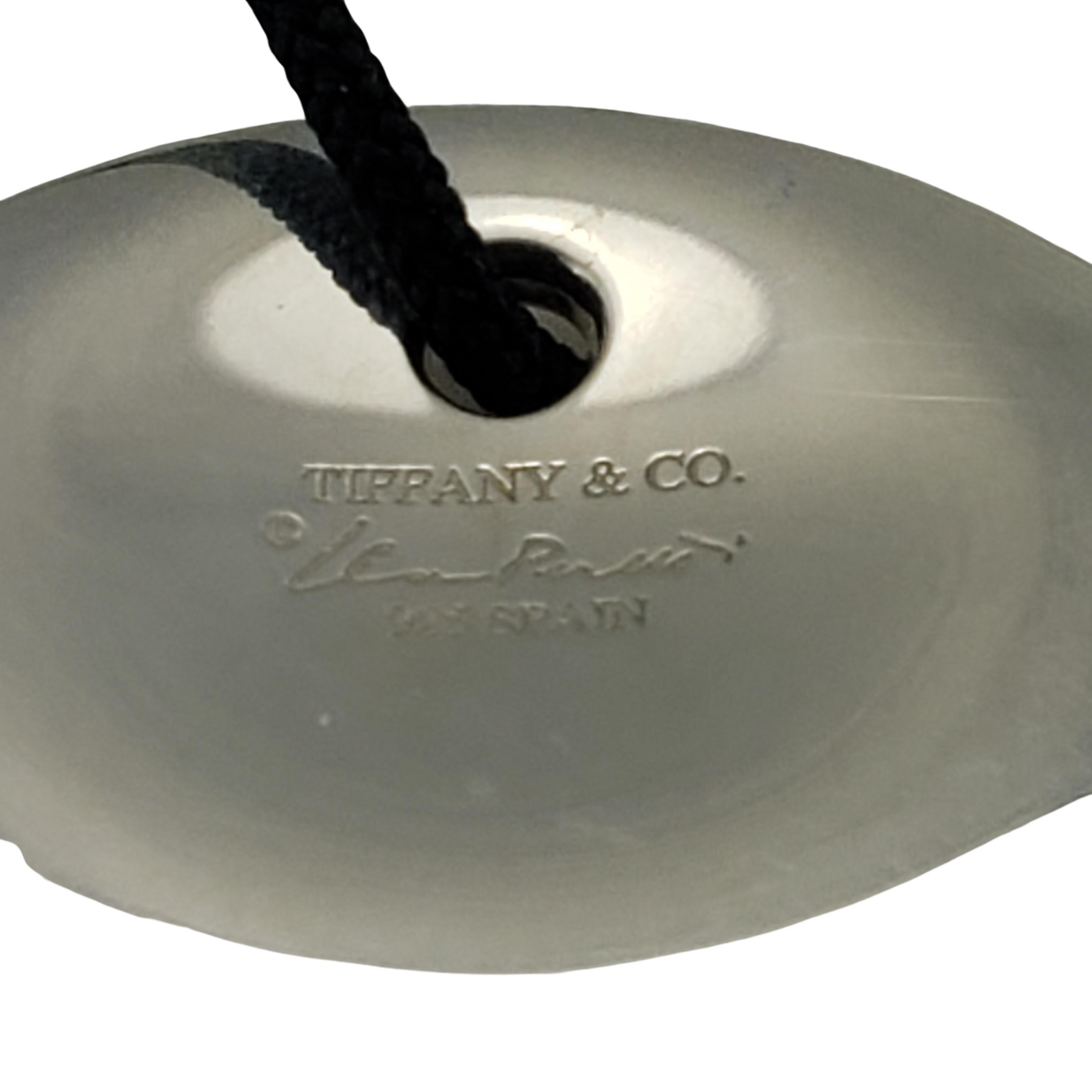 Women's Tiffany & Co. Elsa Peretti Sterling Silver and Silk Cord Pendant Necklace